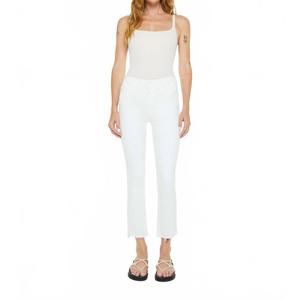 NEW MOTHER women's the insider crop step fray pant in fota